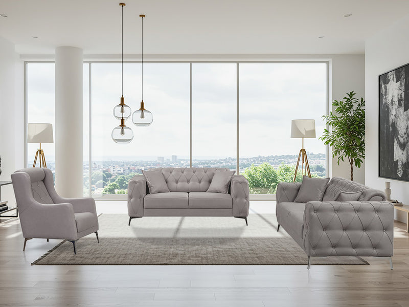 Joza 65" Wide Tufted Extendable Loveseat
