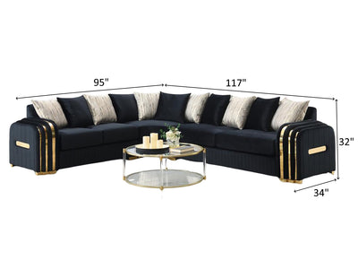 Julia Massa 117" / 95" Wide Sectional