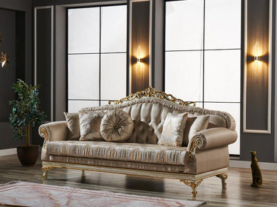 Kardelen Traditional Sofa & Loveseat Living Room Set