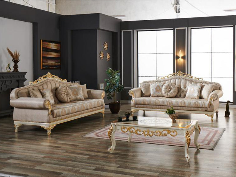 Kardelen Traditional Sofa & Loveseat Living Room Set