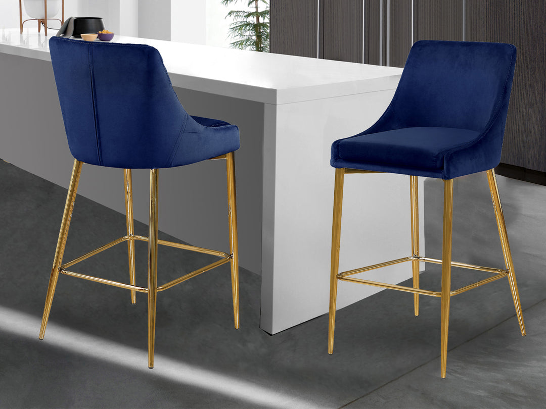 Karina Velvet Bar Stool Set of 2 Istanbul Furniture Home of Unique Turkish Furniture