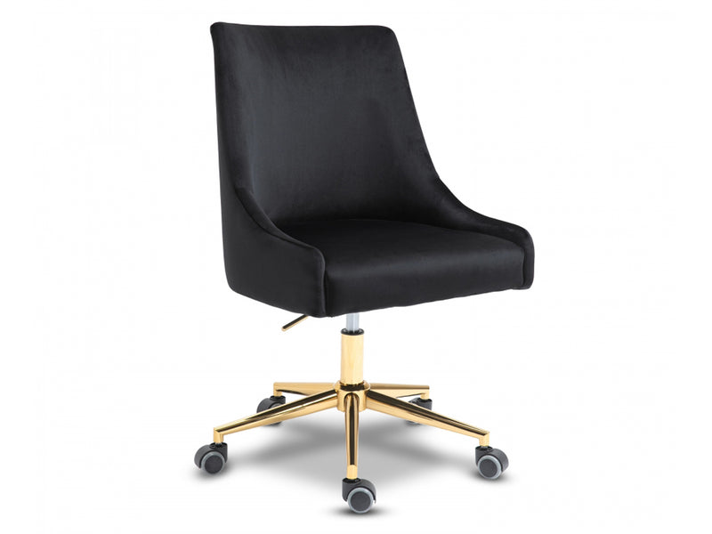 Karina 23" Wide Velvet Upholstered Office Chair