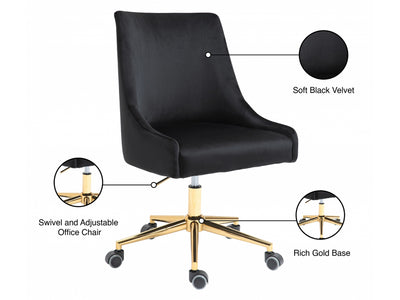 Karina 23" Wide Velvet Upholstered Office Chair