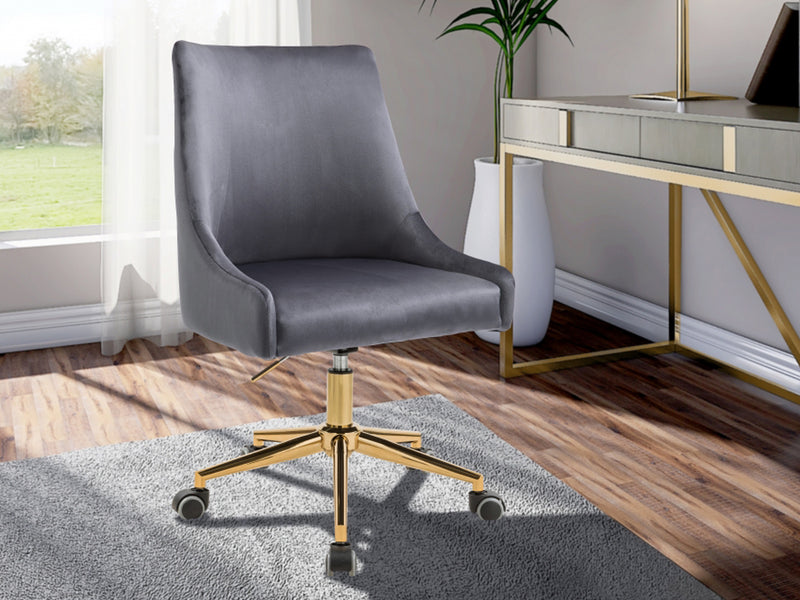 Karina 23" Wide Velvet Upholstered Office Chair