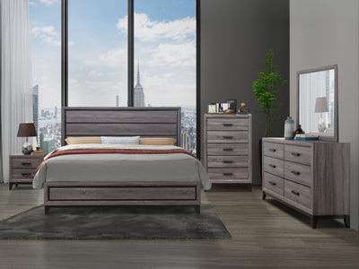 Kate Glo 58" Wide 6 Drawer Dresser With Mirror