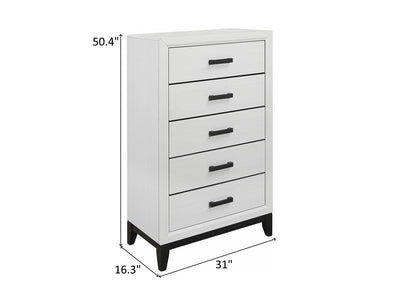 Kate Glo 31" Wide 5 Drawer Chest