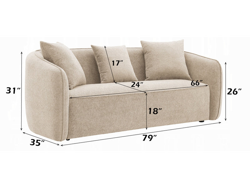 Keith 79" Wide Sofa