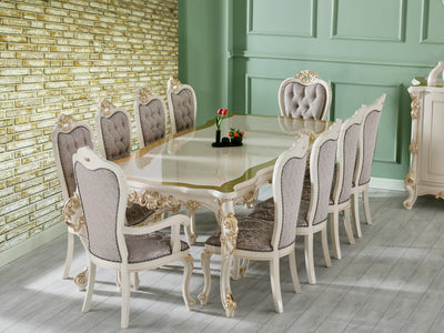 Kelebek 87" Wide 8 Person Dining Table