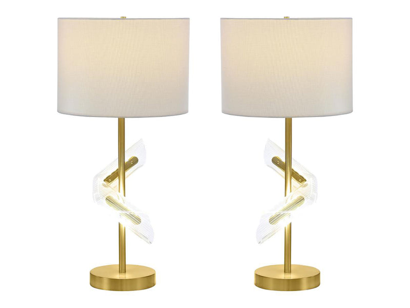 Kingsley 29.5" Tall Drum Shade Table Lamp (Set of 2)