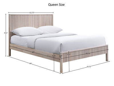 Kivo Solid Wood Platform Bed