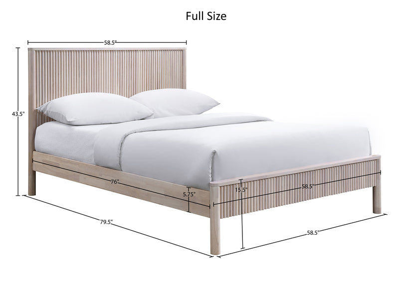 Kivo Solid Wood Platform Bed