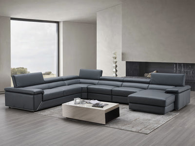 Kobee 155.5" / 126" Wide Leather Sectional