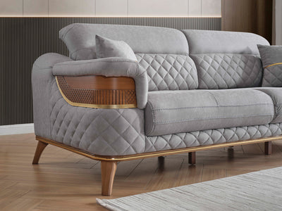 Kristal 66" Wide Extendable Loveseat