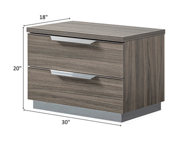 Kroma 20" Tall 2 Drawer Nightstand