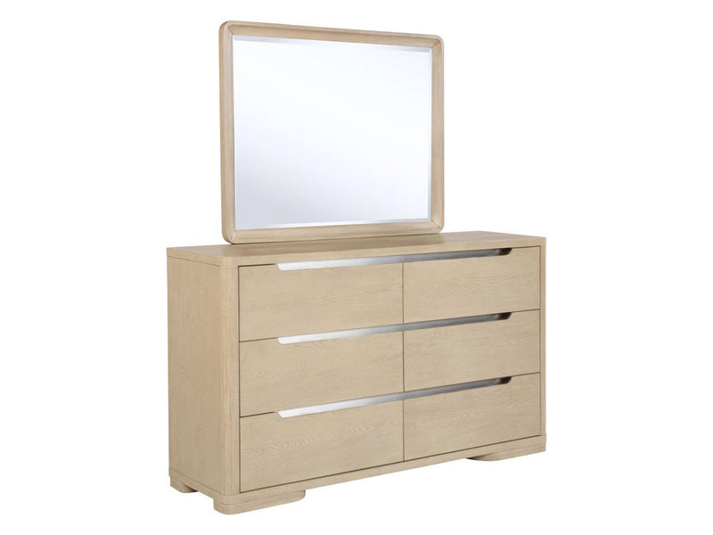 Ladera 66" Wide 6 Drawer Dresser With Mirror
