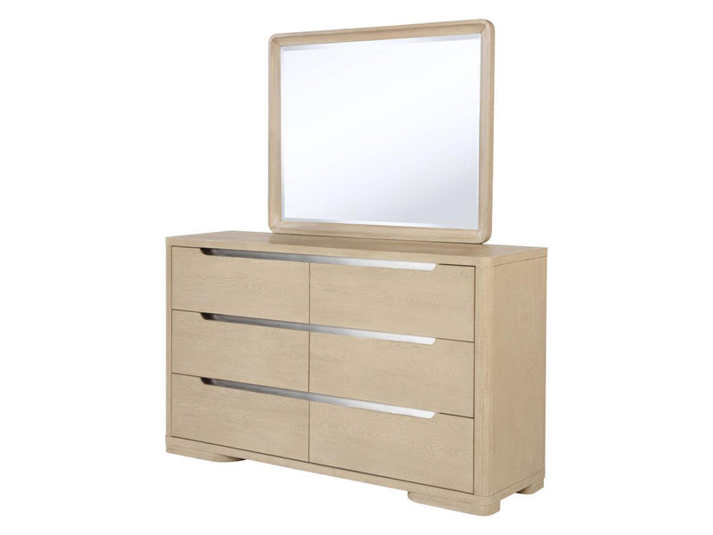 Ladera 66" Wide 6 Drawer Dresser With Mirror