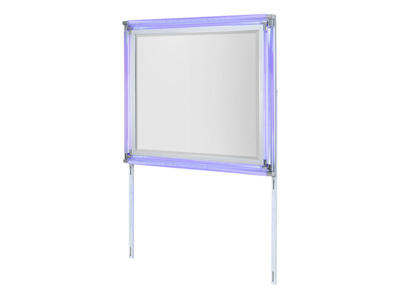 Lando 63" Wide 6 Drawer Dresser With Mirror