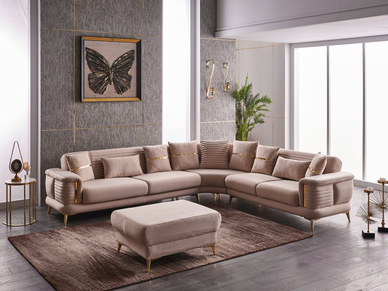 Larissa 126" / 111" Wide Convertible Sectional