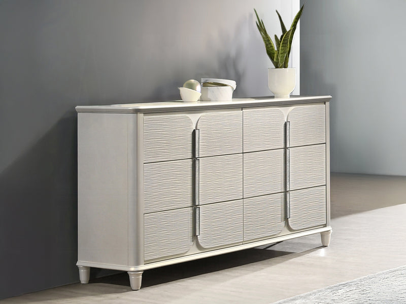 Laveda 63" Wide 6 Drawer Dresser With Mirror