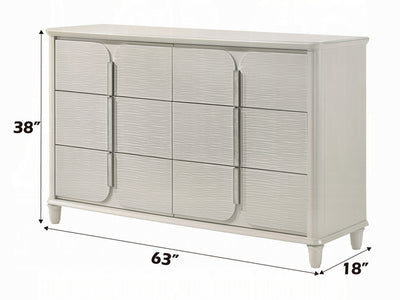 Laveda 63" Wide 6 Drawer Dresser With Mirror