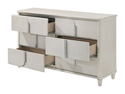 Laveda 63" Wide 6 Drawer Dresser With Mirror