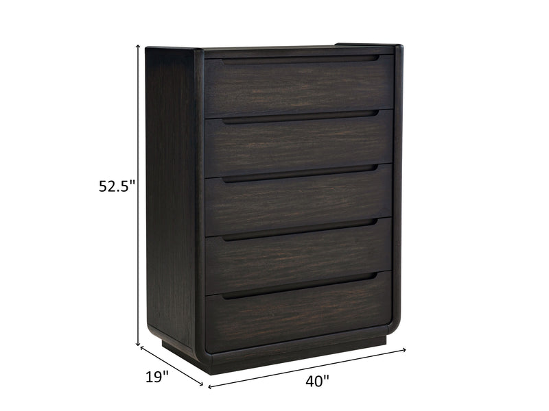 Leandro 40" Wide 5 Drawer Chest