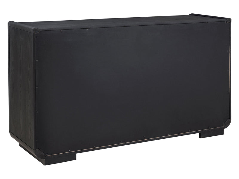 Leandro 4-6 Person Black Round Dining Room Set