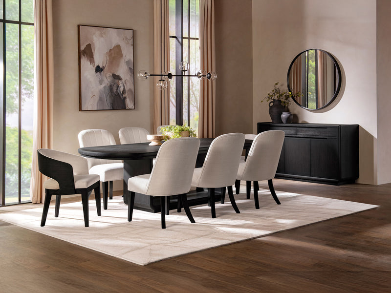 Leandro 6-8 Person Extendable Oval Dining Room Set