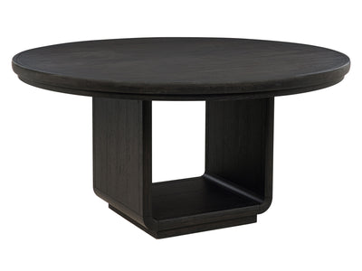 Leandro 4-6 Person Black Round Dining Room Set