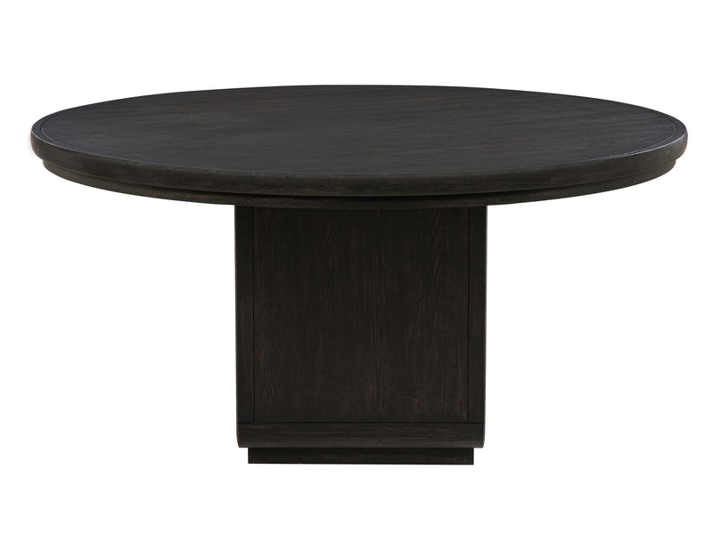 Leandro 4-6 Person Black Round Dining Room Set