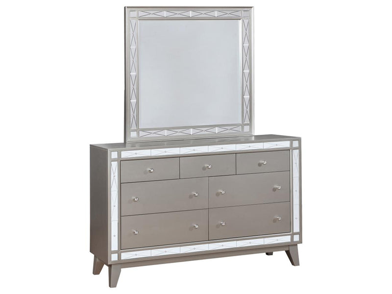 Leighton 58" Wide 7 Drawer Dresser With Mirror