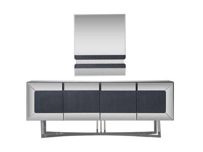 Leon 89" Wide Buffet With Mirror