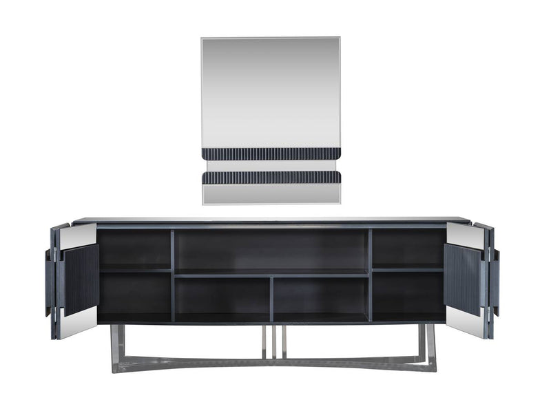 Leon 89" Wide Buffet With Mirror