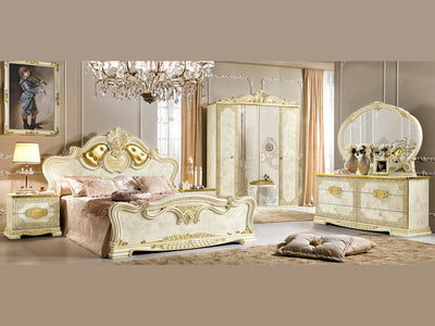 Leonardo Es 67" Wide 6 Drawer Dresser With Mirror