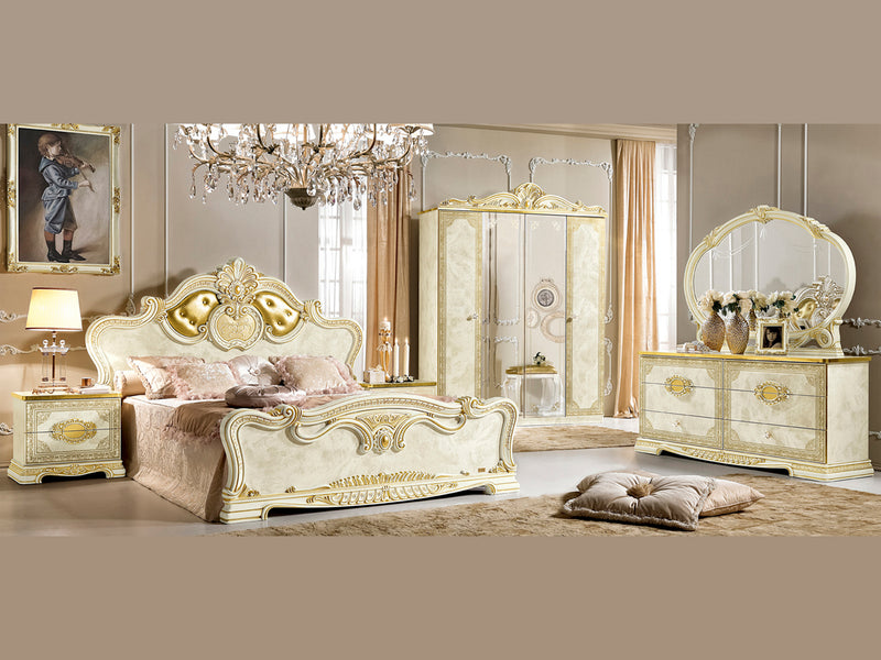 Leonardo Es 67" Wide 6 Drawer Dresser With Mirror