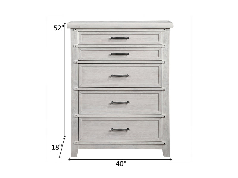 Levi 40" Wide 5 Drawer Chest