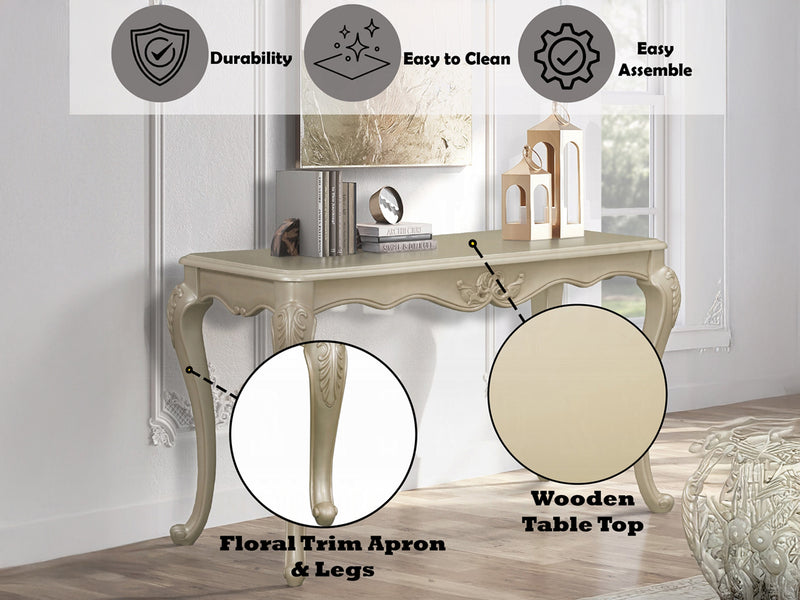 Libertee 52" Wide Wooden Console Table
