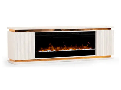 Lilianna 80" Wide TV Stand With Electric Fireplace