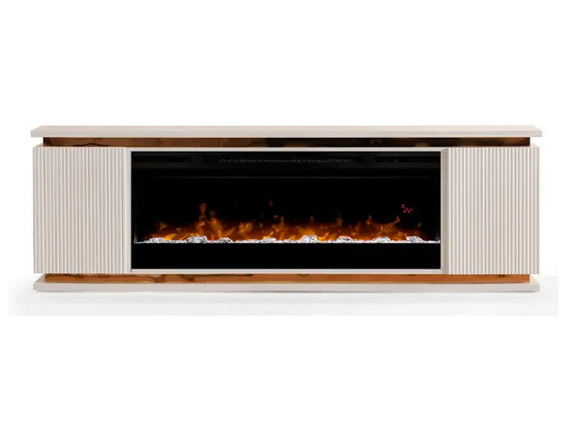 Lilianna 80" Wide TV Stand With Electric Fireplace