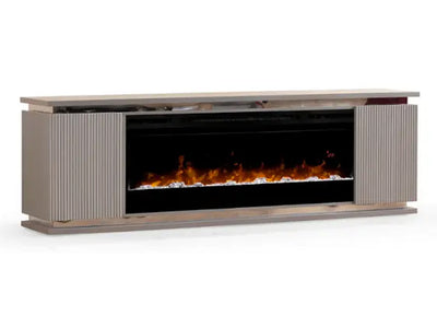Lilianna 80" Wide TV Stand With Electric Fireplace