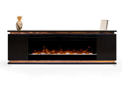 Lilianna 80" Wide TV Stand With Electric Fireplace