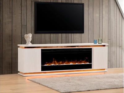 Lilianna 80" Wide TV Stand With Electric Fireplace