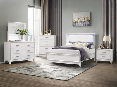 Lily Glo 35.4" Wide 5 Drawer Chest