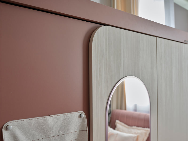 Linda 52" Wide 3 Door Wardrobe