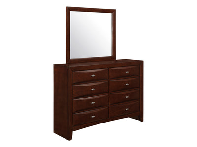 Linda Glo 58.5" Wide 8 Drawer Dresser With Mirror