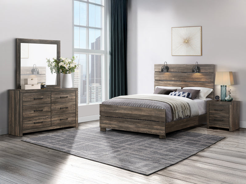 Linwood 57.8" Wide 6 Drawer Dresser With Mirror