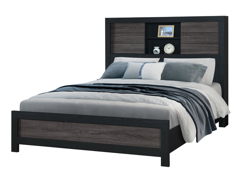 Lisbon Bookcase Platform Bed