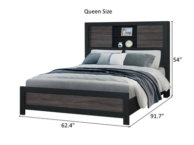 Lisbon Bookcase Platform Bed