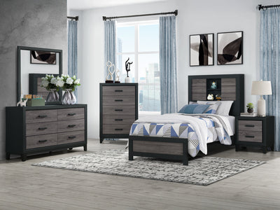 Lisbon Bookcase Platform Bed