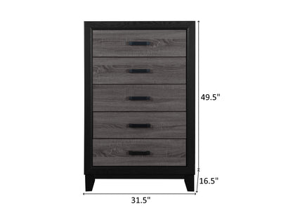 Lisbon 31.5" Wide 5 Drawer Chest